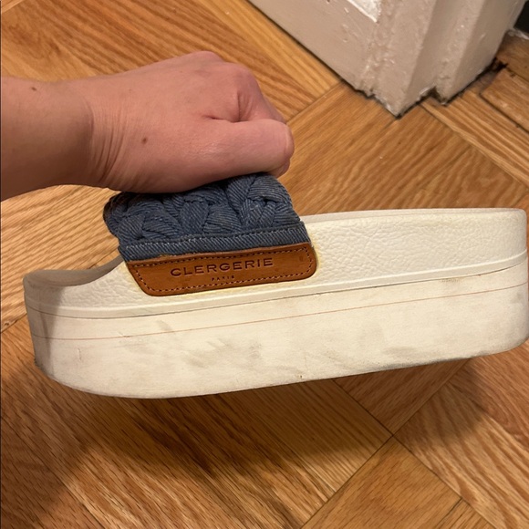 Robert Clergerie Braided Slide Sandals - Cream and Black - Picture 14 of 16